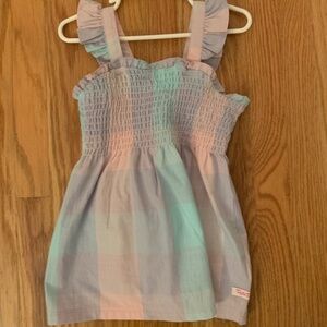 RuffleButts Smocked Pastel Tank Top Size 6